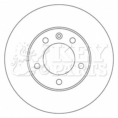 KEY PARTS stabdžių diskas KBD5722S